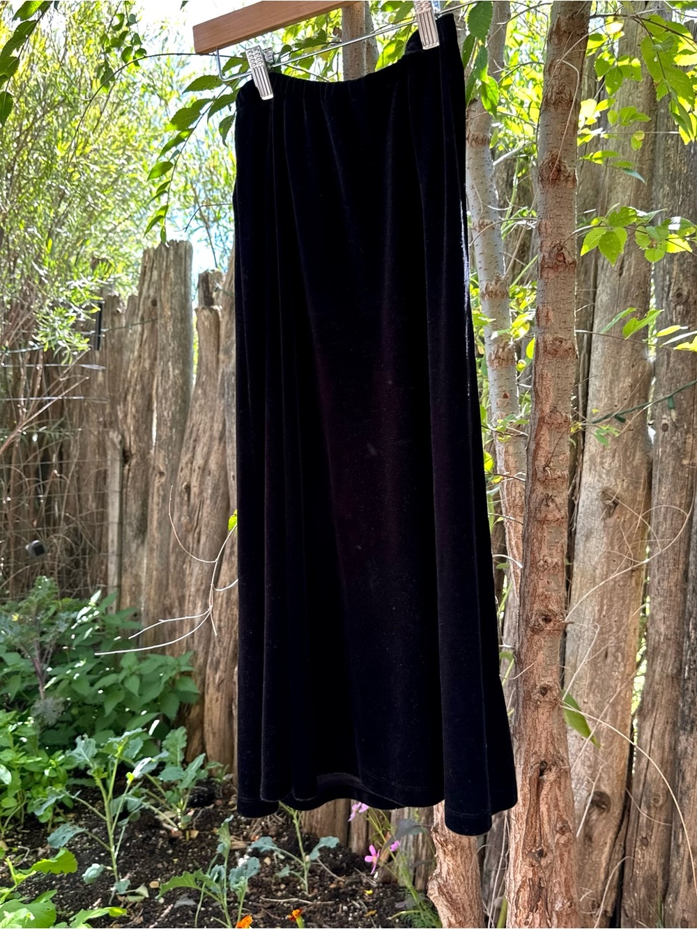 Black Velvet A-Line Women’s Skirt